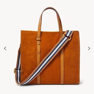 Fossil Kingston Leather Suede Tote